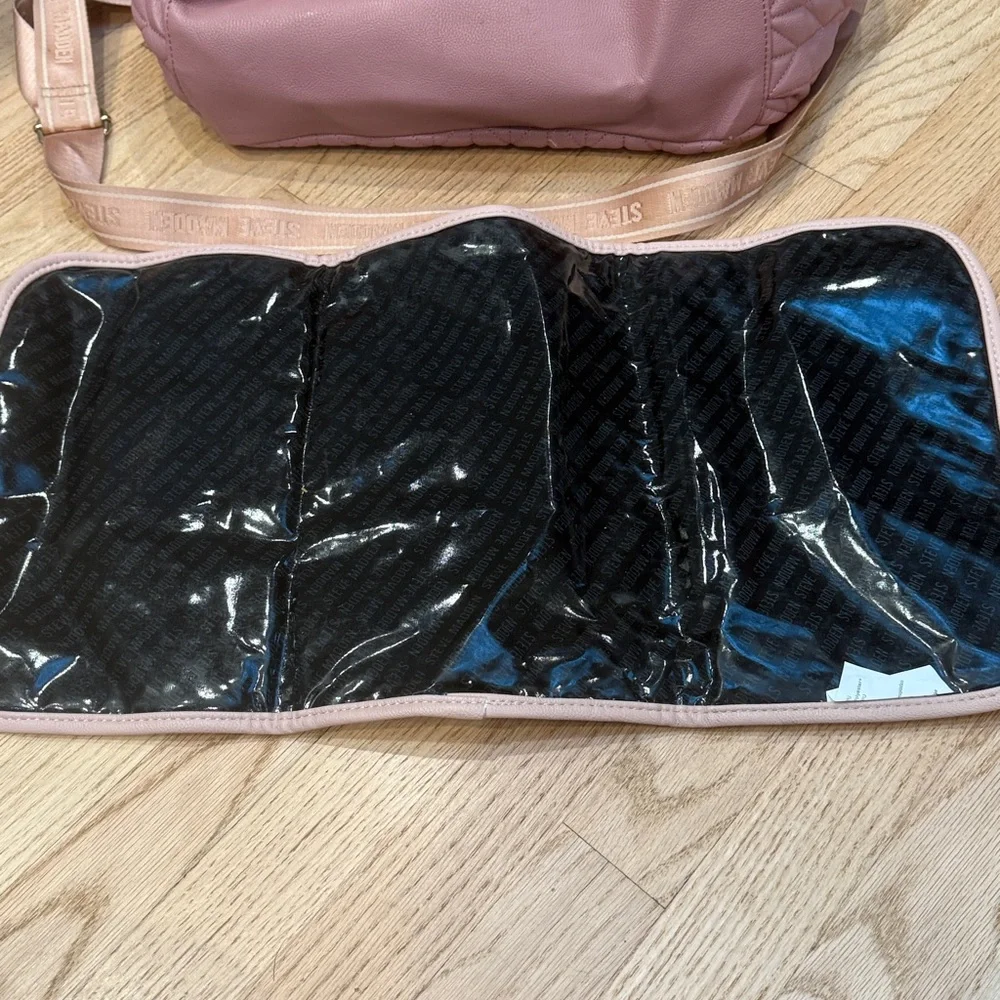 Steve Madden Baby Bag, Diaper Bag Quilted Blush Pink